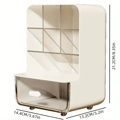 Multi-Layer Desk Organizer Large Capacity Office Accessories Slanted Insert Pencil Holder Storage Box Stationery Supplies School