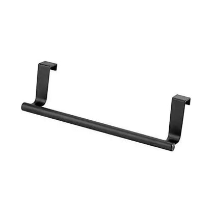 Stainless Steel Towel Rack Over Door Towel Bar Hanging Holder Bathroom Kitchen Cabinet White Black Towel Rag Rack Shelf Hanger